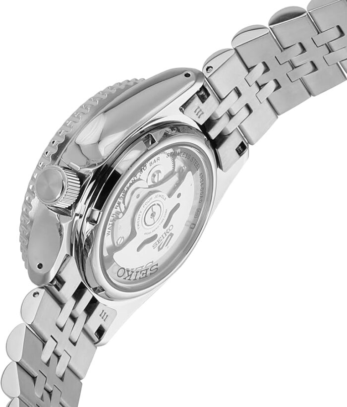 Seiko 5 Sports Automatic GMT Black Dial Silver Steel Strap Watch For Men - SSK001K1 - Image 8